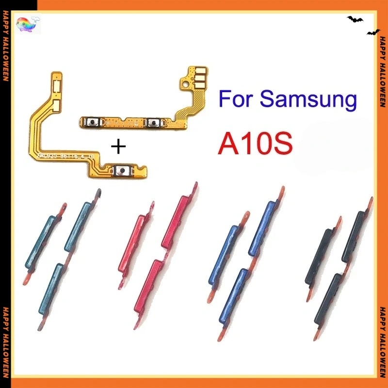 สำหรับซัมซุง Samsung Galaxy A10S ปุ่ม Flex ไฟ/ปิด เบอร์ปุ่มปรับระดับเสียง สายเคเบิลเปิดเครื่อง สายเคเบิลปรับระดับเสียง