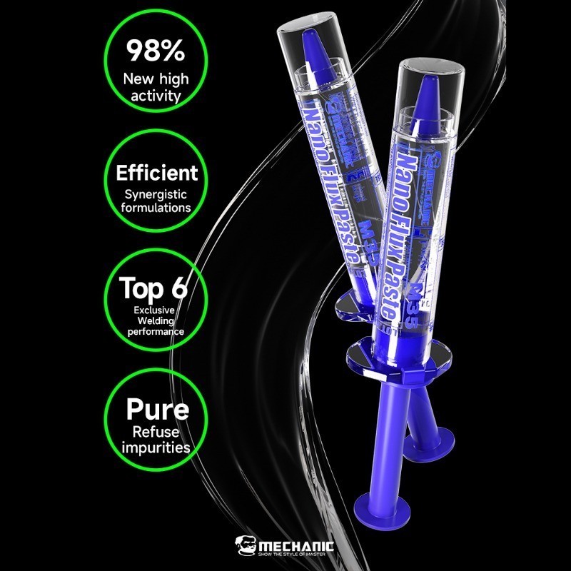 Mechanic M35 Nanometer Solder Paste ใหม่ UPGRADEFor ซ่อมชิปฟลักซ์เป็นมิตรกับสิ่งแวดล้อมนําเข้าสูตรสําหรับเมนบอร์ดซ่อมฟลั - รูปที่ 5