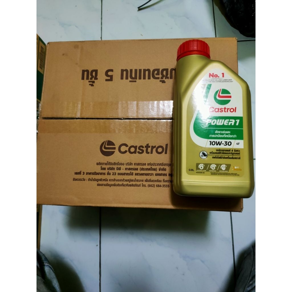 น้ำมันเครื่อง castrol 0.8 ลิตร 10w-30 4T