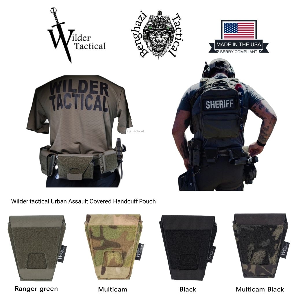 WILDER​ TACTICAL​ Urban Assault Covered Handcuff Pouch​