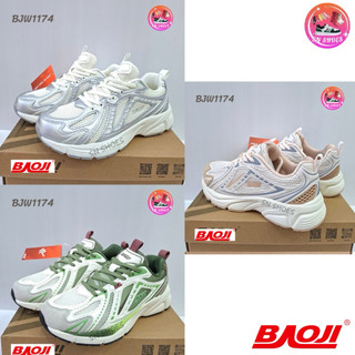 รองเท้าผ้าใบบาโอจิ BAOJI เเท้100% BJW 1174รองเท้าผ้าใบผู้หญิง ไซร้ 37-41
