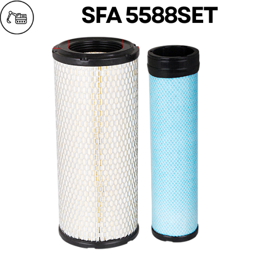 กรองอากาศ PC60-8 PC70-8 PC78-8 PC88-8 Sure Filter SFA 5588SET ( YM12993512520 YM129935-12520 600-185