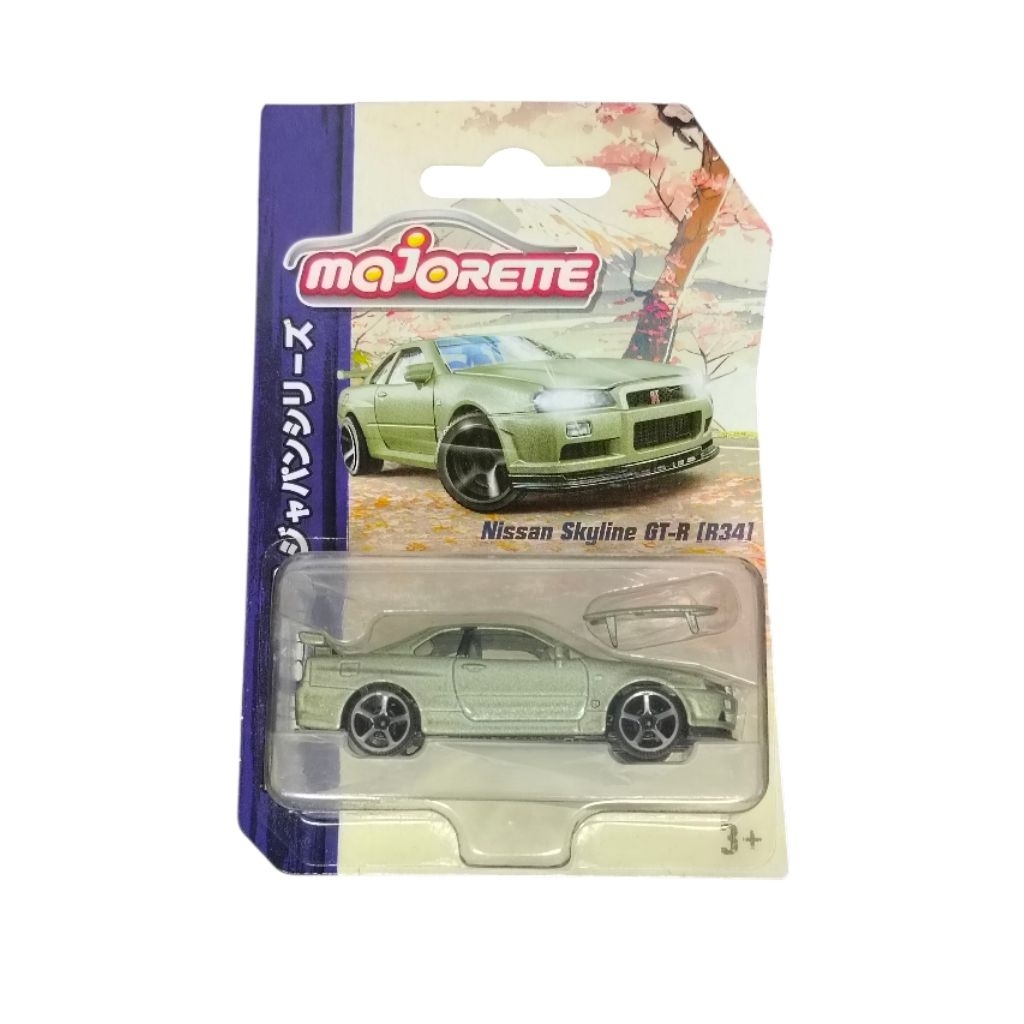NISSAN SKYLINE GTR R34 รถเหล็กโมเดล แท้ Majorette