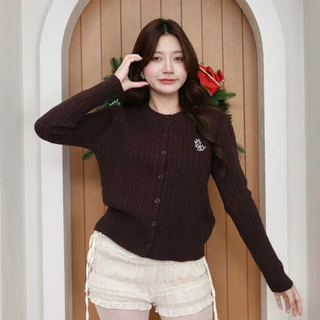 JARINYA (S-M) เสื้อคาร์ดิแกนปักjarinya ผ้าไหมพรมสาน ผ้านุ่มใส่สบาย (T829)