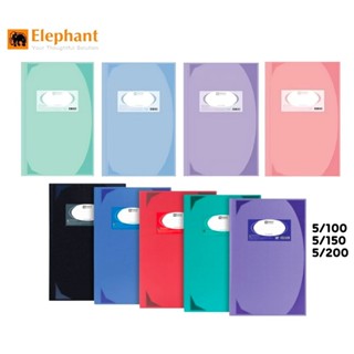 Elephant สมุดบันทึกมุมมัน ตราช้าง 5/100, 5/150, 5/200 กระดาษ…