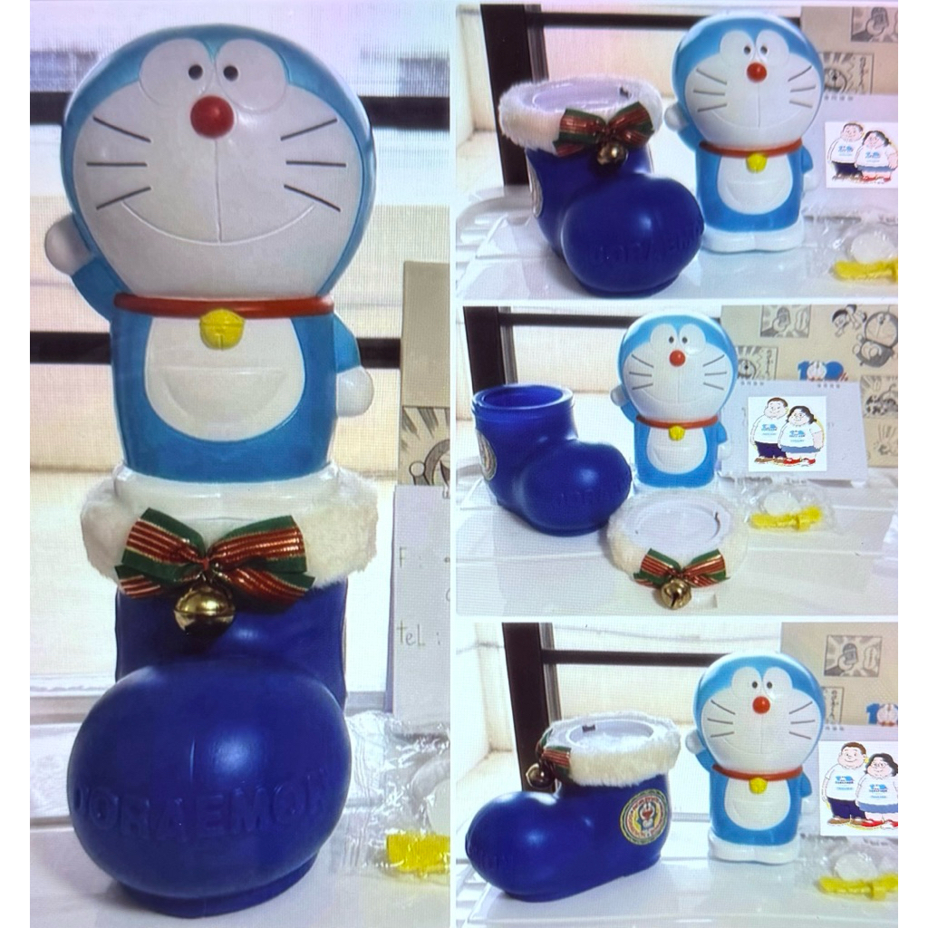 โมเดลโดเรม่อนตั้งโชว์ใส่ของน่ารักมาก Doraemon christmas Lotte 🇯🇵