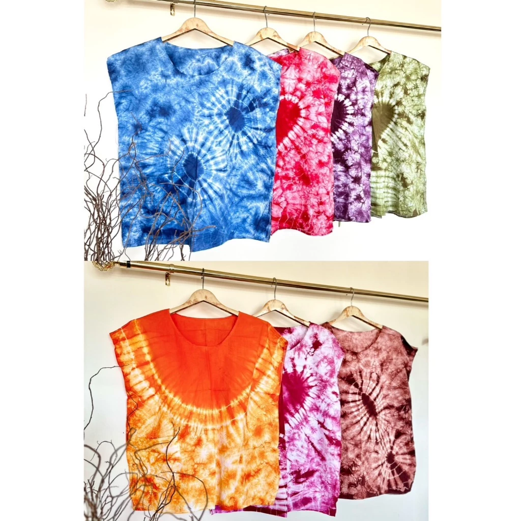 เสื้อมัดย้อมแขนล้ำ ผ้าคอตตอน