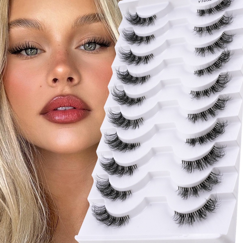 Soft Glam Volume Eyelash Set ขนตาปลอม สายฝอ สวยแซ่บ ขนตาปลอม 5D น้ำหนักเบา ใส่สบายตา ติดง่าย ขนแน่นฟู แกนขนตานิ่ม ดัดได้