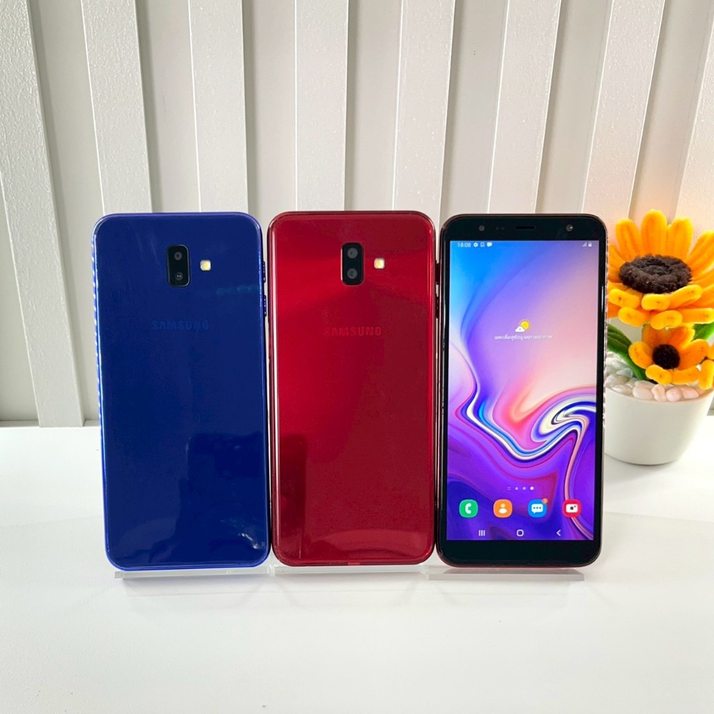 มือถือรุ่น ซัมซุง J6+ (หน้าจอ6.0นิ้ว แรม4 รอม 64 แอนดรอยด์8.1 (Oreo) แบต3300mAh)-มือสอง/พร้อมใช้