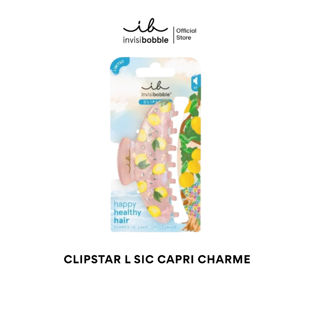 invisibobble กิ๊บหนีบผม กิ๊บติดผม ถนอมเส้นผม รุ่น Clipstar Summer in Capri Capri Charme - Limited (1 กล่องบรรจุ 1 ชิ้น)