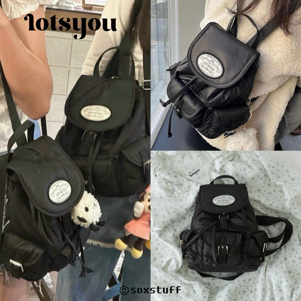 [พร้อมส่ง] Lotsyou Nostalgia Chubby Backpack แบบเจนนี่