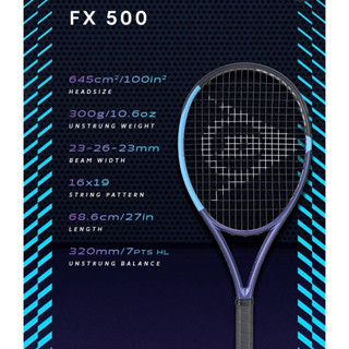 ไม้เทนนิส DUNLOP FX 500 2025 น้ำหนัก 300 กรัม (สินค้าสั่งขึ้…