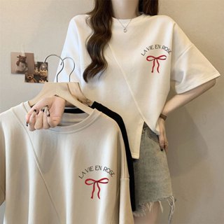 เสื้อครอปสาวอวบน่ารักๆ oversize เสื้อผ้าสาวอวบคนอ้วนไซส์ใหญ่…