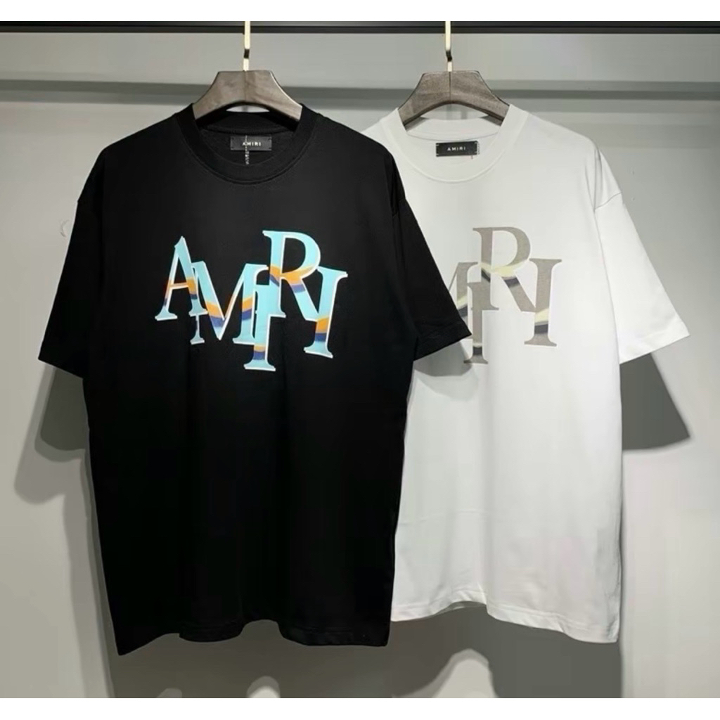 เสื้อAMIRIของแท้พร้อมถุงช็อปแขนสั้น