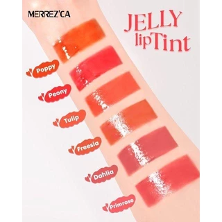 ถูก/แท้/มีไลฟ์ ลิป Merrezca Jelly Lip Tint เมอร์เรซกา ลิปเจลลี่ ทิ้น ลิปทินท์ ปากฉ่ำ ฉ่ำวาว ปากอวบอิ่ม เนียนนุ่ม ละมุน