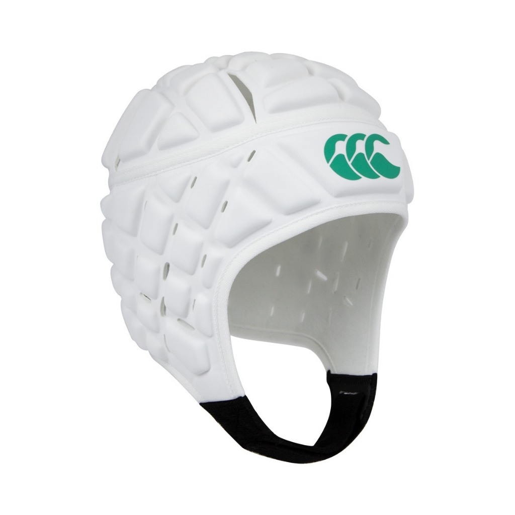 Headguard, Canterbury, Raze Headguard White/Green, Rugby Head Guard, Rugby Protection, หมวกรักบี้, ห