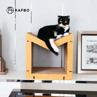 KAFBO HOME M SHAPE S Size - Brown ที่ลับเล็บแมว คอนโดแมว เฟอร์นิเจอร์แมว