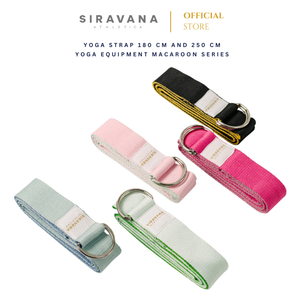 SIRAVANA เชือกโยคะ รุ่น Two Tone Yoga Strap