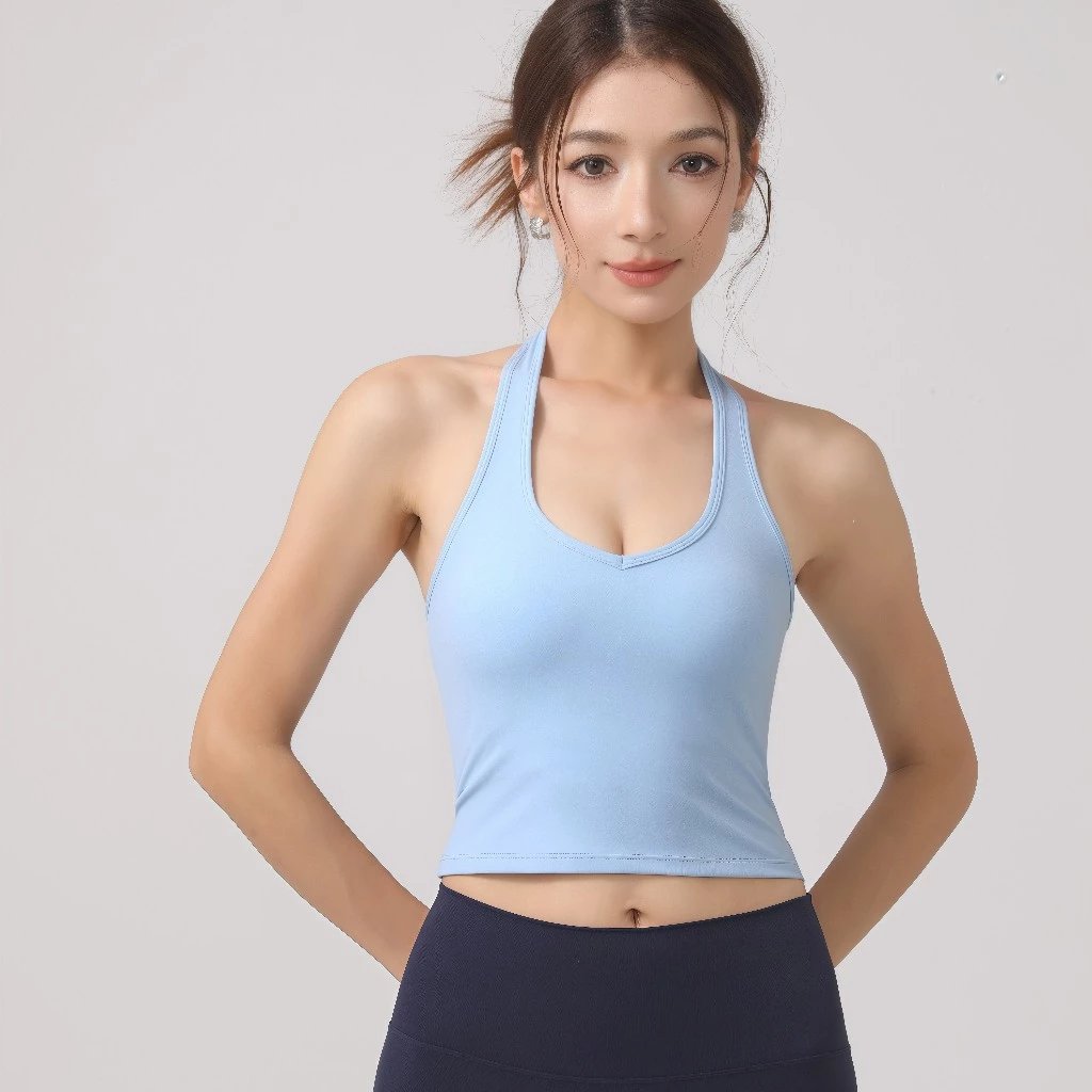 FitYoga เสื้อโยคะแขวนคอ สาว brassière สปอร์ต หลังสวย ฝึกฟิตเนส thumbnail 7