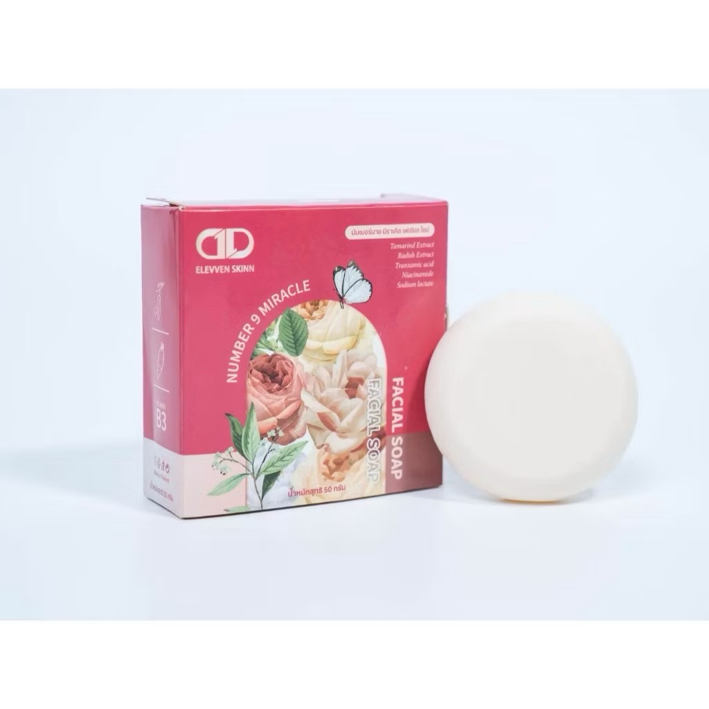 ELEVVEN SKINN สบู่ฝ้า Number 9 Miracle Facial soap ราคา ถูกที่สุด ดีลบีเคเค แกลเลอรีภาพที่ 2