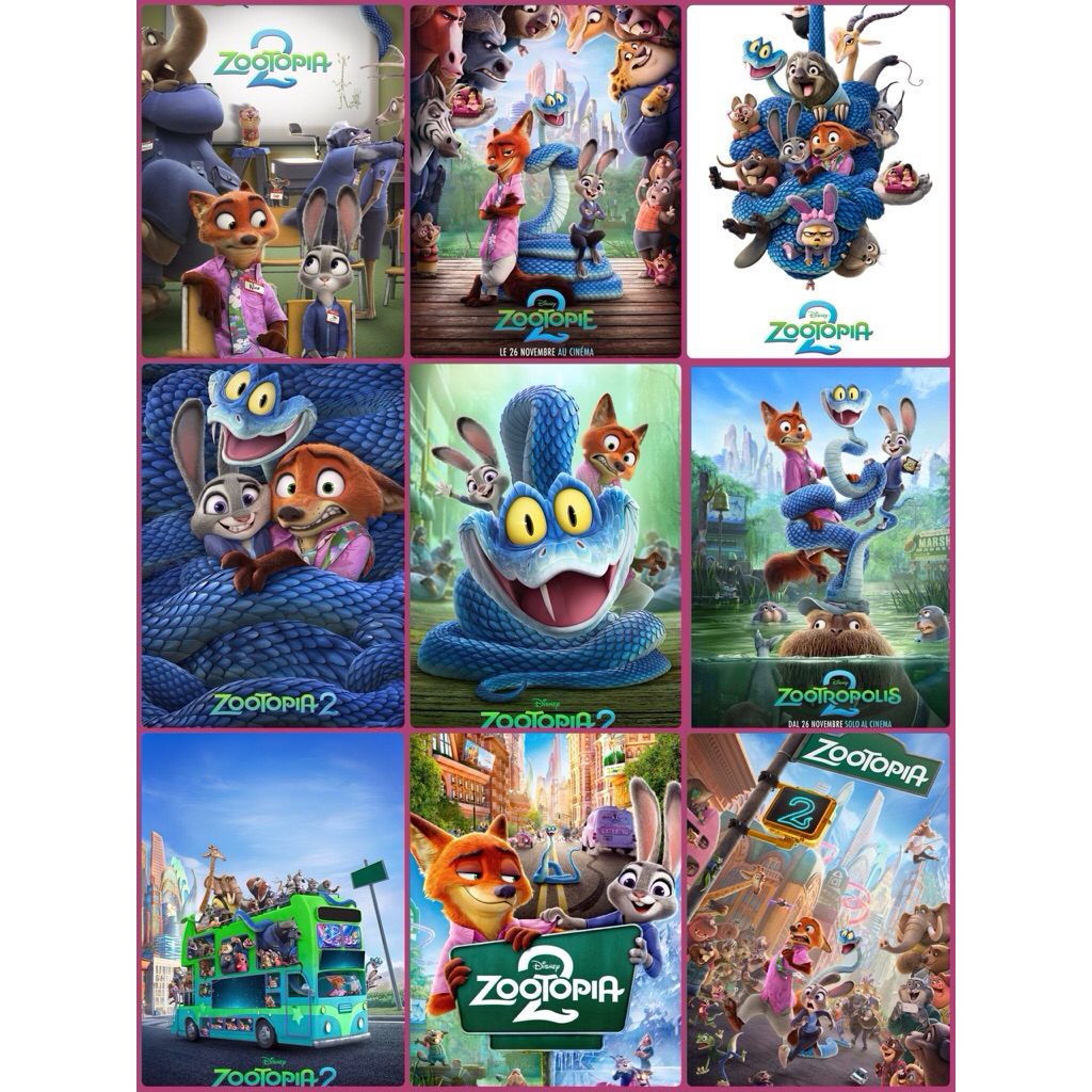 โปสเตอร์อนิเมชั่น Zootopia ขนาด 11.5 X 16.5 นิ้ว (A3)