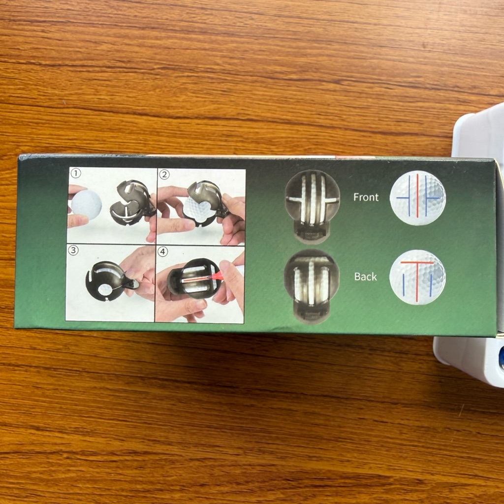 ที่ขีด ลูกกอล์ฟ ตีเส้นลูกกอล์ฟ บล็อกเต็มลูก พร้อม เมจิก ของใหม่✨ - รูปที่ 2