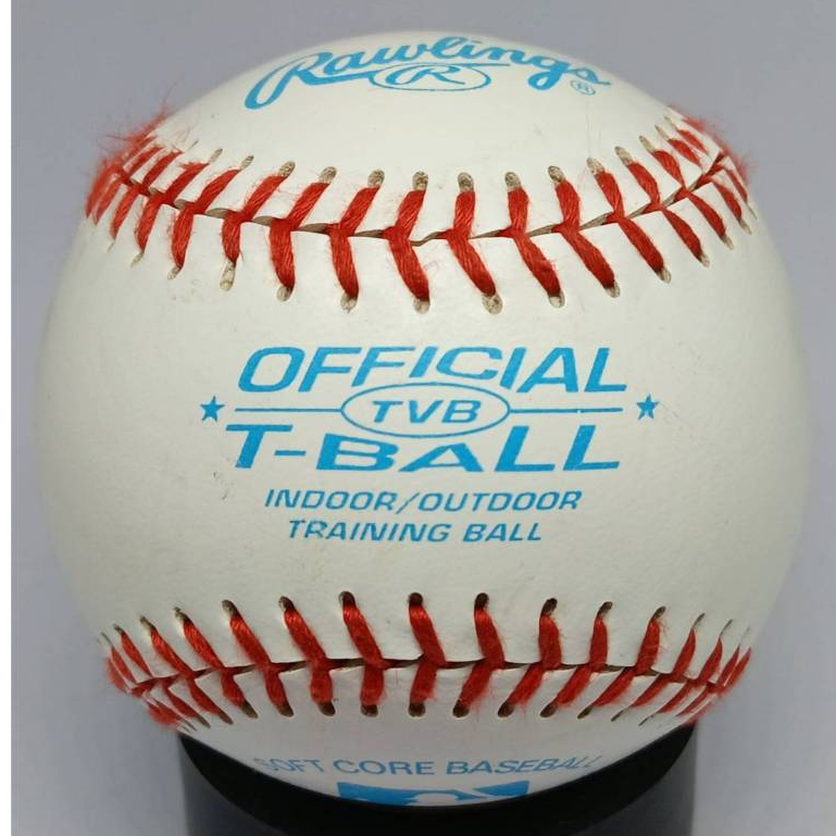 ลูกเบสบอลหนังแท้ Rawlings Official TVB T-Ball Major League Baseball Baseball /Soft Ball NEW.