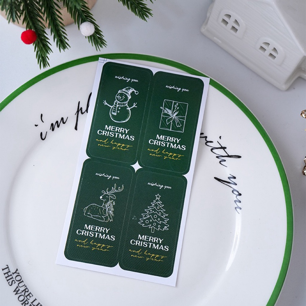 สติกเกอร์คริสต์มาส แพ็คละ 10 แผ่น ได้ทั้งหมด 40 ดวง แบบ 23 - รูปที่ 5