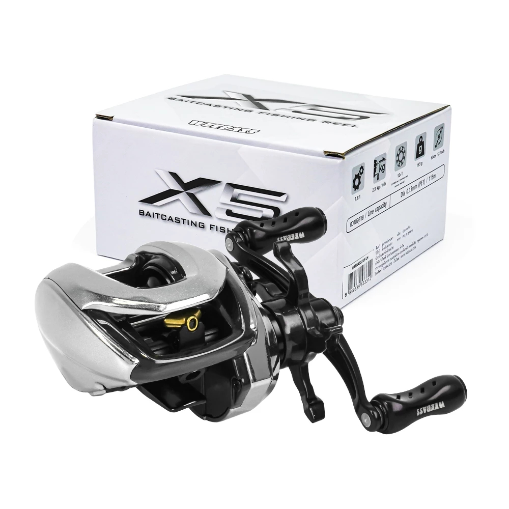 (ส่งทุกวัน) WEEBASS รอก - รุ่น X5 รอกเบทหยดน้ำ รอกหยดน้ำ