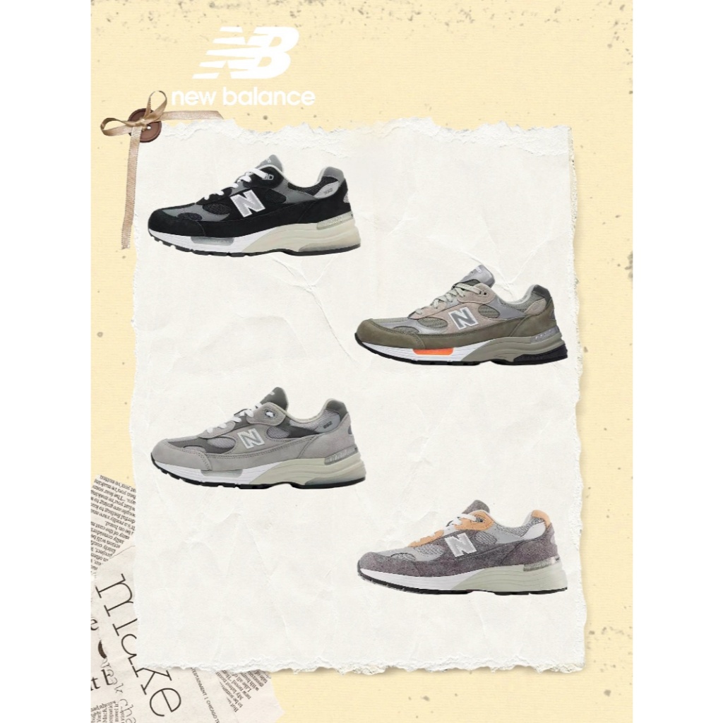 ⚡ของแท้ 💯⚡ New Balance NB 992  รองเท้ากีฬา NB 992  แฟชั่นกระแสนิยม