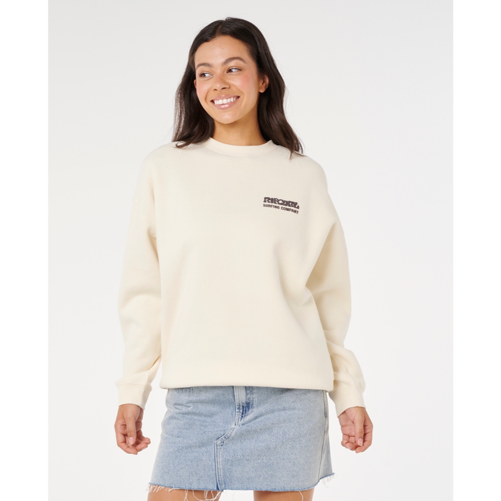 RIPCURL  เสื้อกันหนาวผู้หญิง 0AMWFL SURF PUFF INSPIRED CREW 2025-S2 ราคา ถูกที่สุด ดีลบีเคเค แกลเลอรีภาพที่ 3