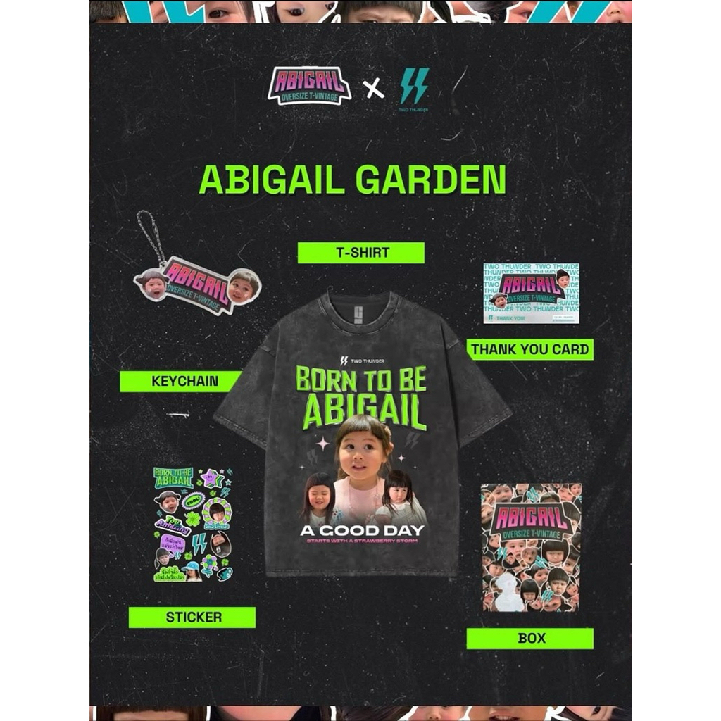 เสื้อน้องเกล ครบเซตพร้อมถุง🌻ว่าง 4 สี ABIGAIL GARDEN💚/BLOOM🩷/BREEZE💙/🩶GLOW ของแท้💯 Limited