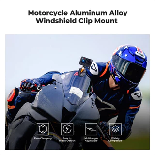 K&F Windshield Mount Clamp Motorcycle Action Camera ที่ยึดกระจกหน้ารถกับกล้อง (KF31.169V1)