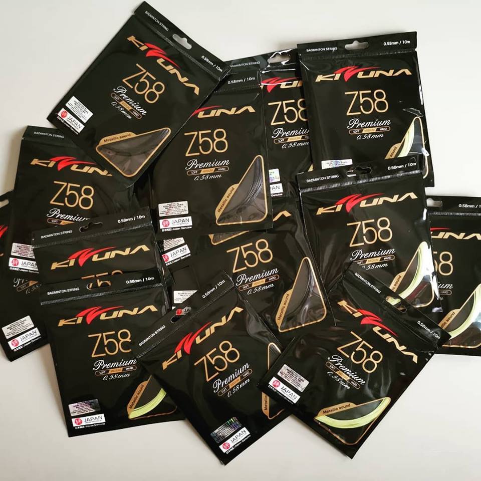 เอ็นแบดมินตัน KIZUNA Z58 (0.58mm.) Made in Japan สินค้าลิขสิทธิ์แท้ 100%