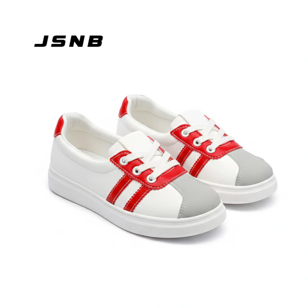 JSNB ส่งฟรี รองเท้าผ้าใบลำลอง พร้อมส่ง รองเท้าคัทชูแฟชั่นสไตล์เกาหลี ใส่เรียน ใส่ทำงานได้ [LN5801]