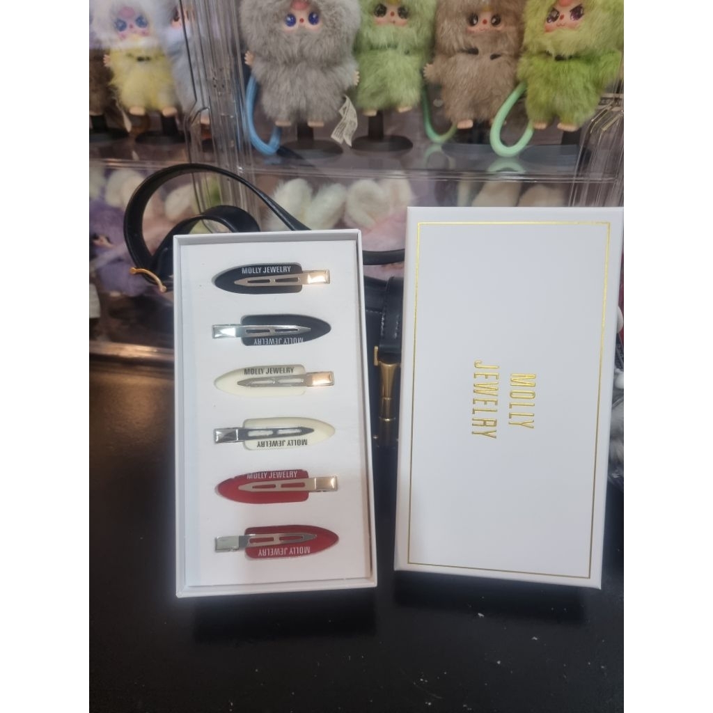 พร้อมส่ง กิ๊บ Molly Jewelry แท้ 💯 แพ็ค 6 ชิ้น และยางมัดผม Molly Jewelry แท้ 💯