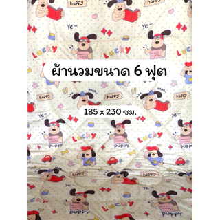ผ้านวม ผ้าห่ม ลายน่ารัก ขนาด 6 ฟุต พร้อมส่ง ถูกมาก🥶