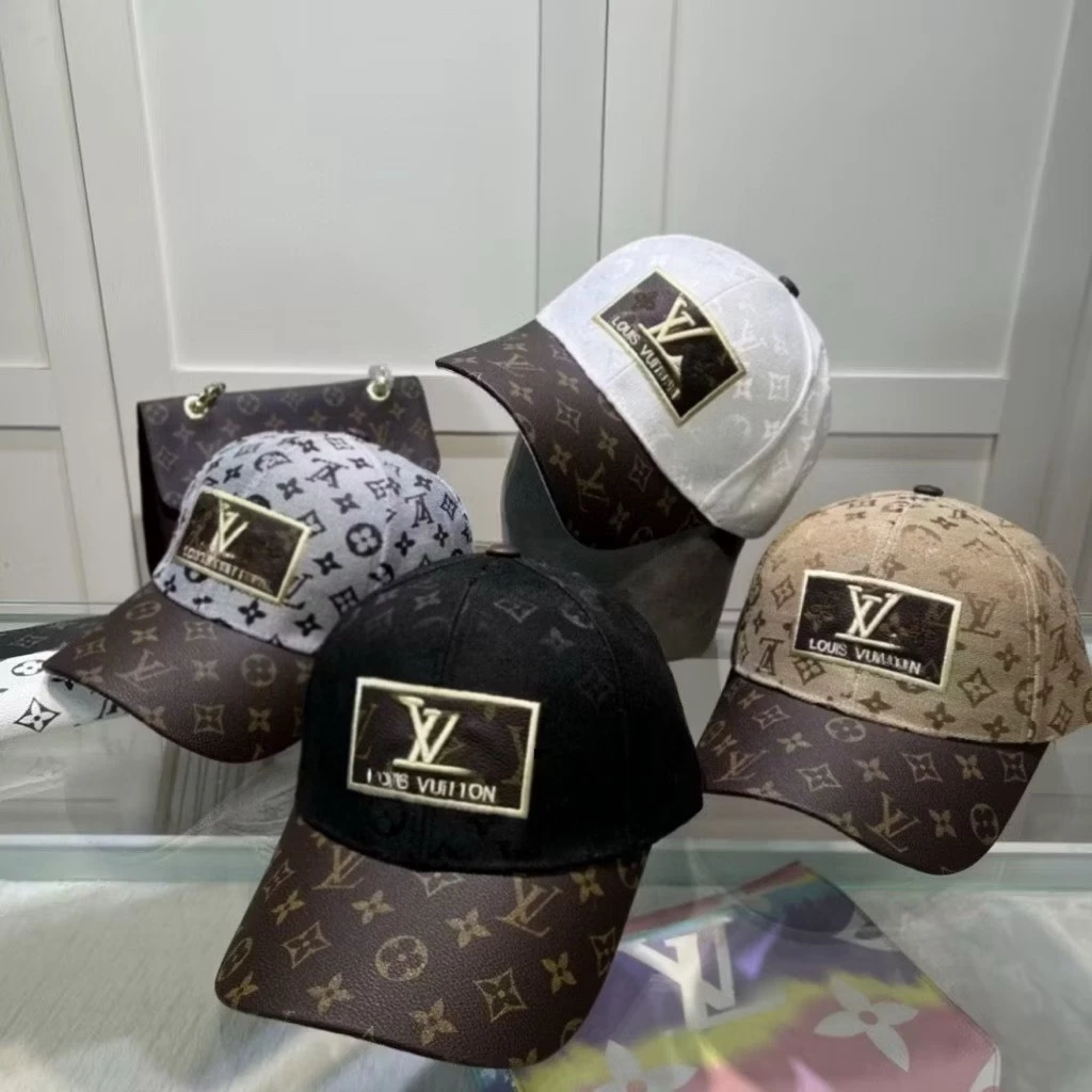หมวกแก๊ป หมวกหลุยส์ งานปัก สไตล์ฟชั่น พร้อมป้าย ใส่กันแดด คุณภาพดี Cap Fashion