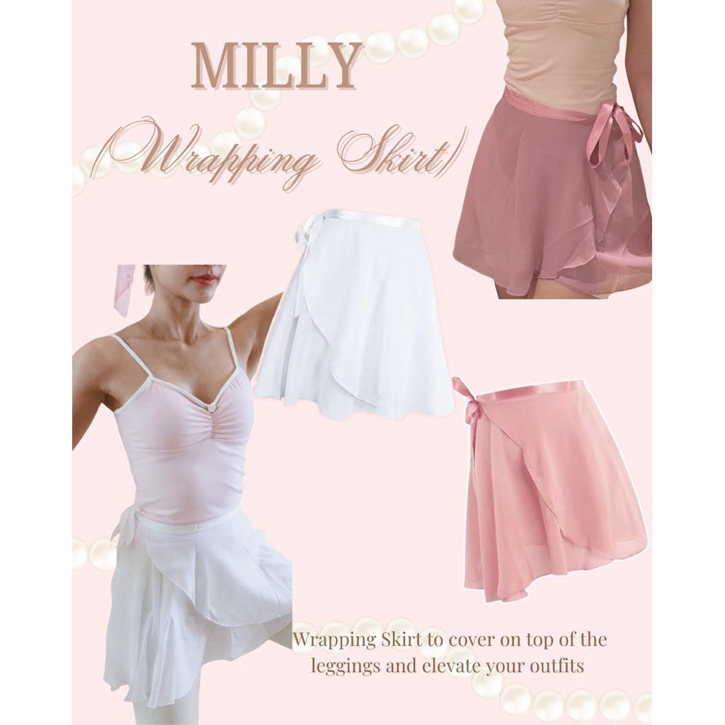 Milly wrap skirt กระโปรงคลุมleggings