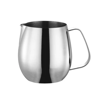 เหยือกตีฟองนม ถ้วยตวงกาแฟขนาด 300ml/420ml /600 ML Stainless Milk Pitcher สเตนเลสแท้ ถ้วยตีฟองนม เหยือกกาแฟ