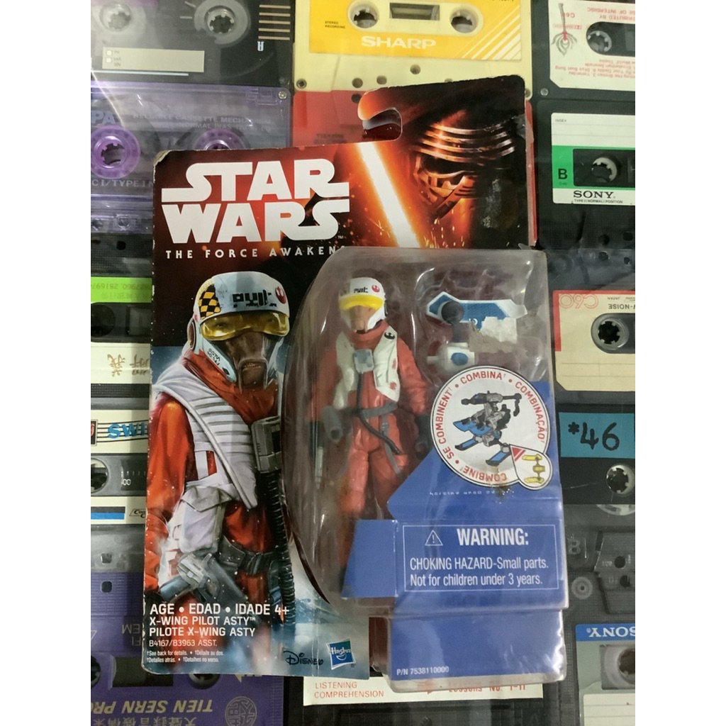 โมเดลมือสอง star wars : x-wing pilot asty สภาพดี อุปกรณ์ครบตามภาพ ขนาดความสูงประมาณ 10cm. แพคเก่าไม่