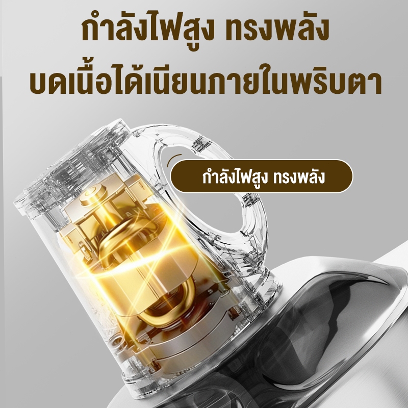 CAMEL เครื่องบดเนื้อสแตนเลส 5L 600W แรงปั่นสูง บดเนื้อ ผัก พริกกระเทียม เครื่องบดอาหาร - รูปที่ 2