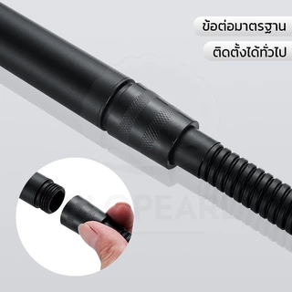 GLOPEARL หัวฝักบัวแรงดันสูง สแตนเลส 304 ดีไซน์ทันสมัย น้ำไหลนุ่มนวล สบายผิว