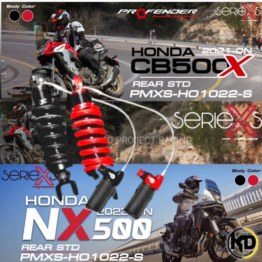 ส่งฟรี🚩โช๊ค Profender X-Series  CB500X ปี 2021-ON / NX500 ปี 2023-26 [ ความสูง 317.5 mm. ]