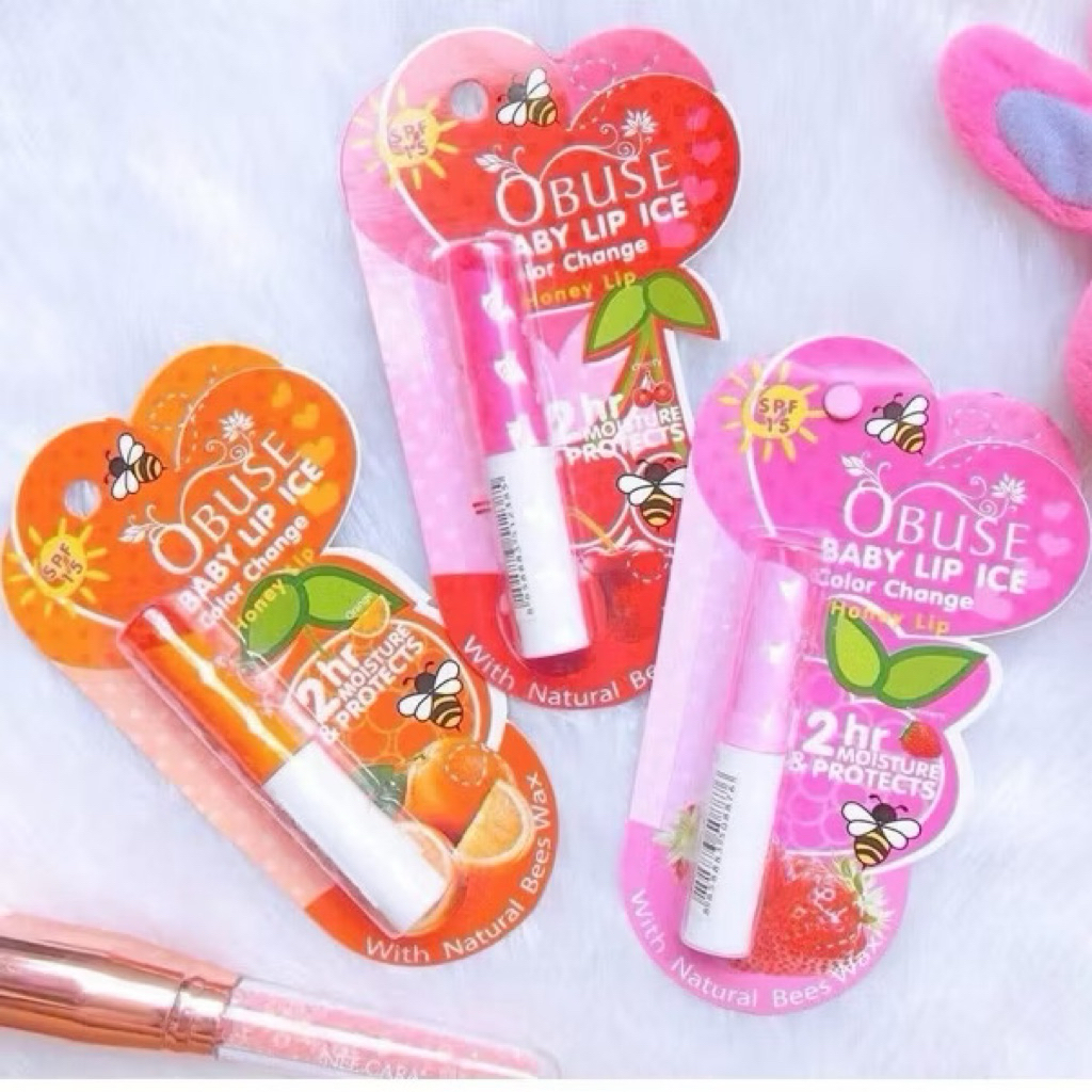 ลิปมันเปลี่ยนสี โอบิวซ์ เบบี้ ลิป ไอซ์ คัลเลอร์ เช้นท์ Obuse Baby Lip Ice Color Change ราคา ถูกที่สุด ดีลบีเคเค แกลเลอรีภาพที่ 9