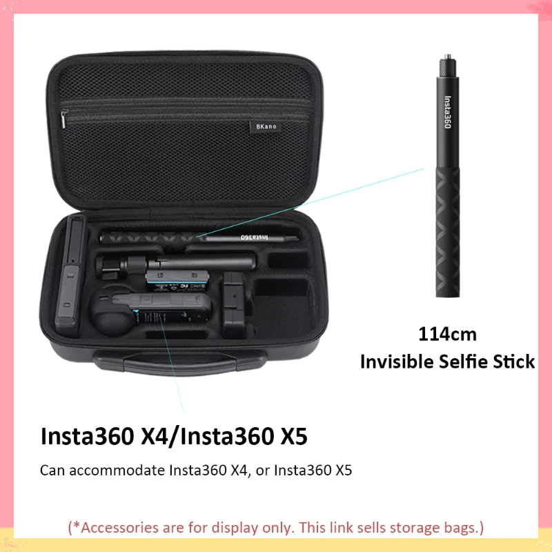 อุปกรณ์ป้องกัน Insta360 X5 กระเป๋าเก็บถ่ายภาพ Insta360 X4 แบบพกพา ทนแรงสั่นสะเทือน กระเป๋าเดินทาง thumbnail 4