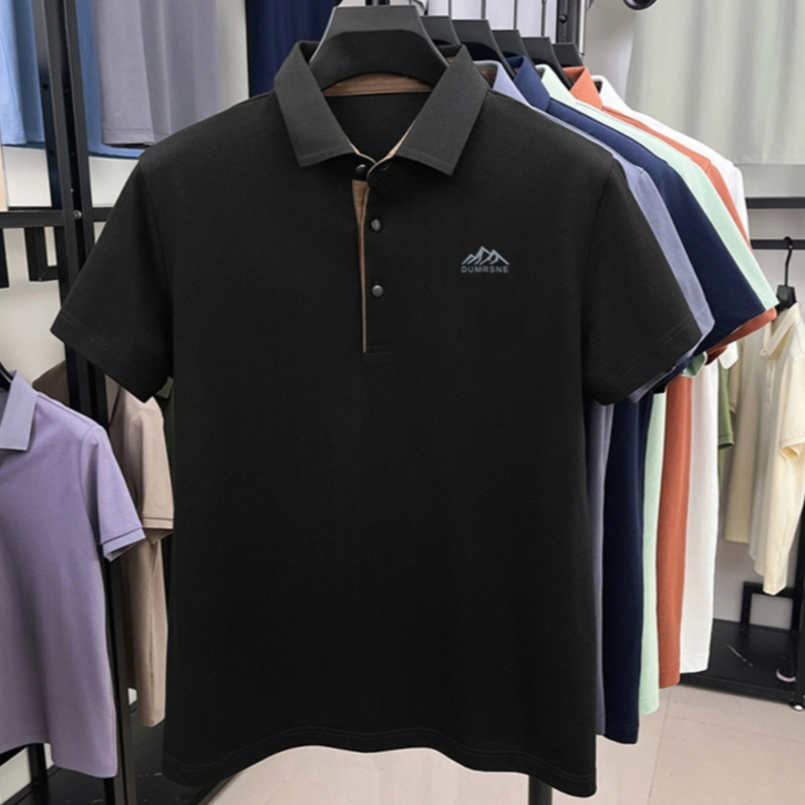 DIV POLO-1099-XS เสื้อโปโลผู้ชาย แขนสั้น สีพื้น ใส่สบาย แมทช์ง่าย สไตล์ลำลอง