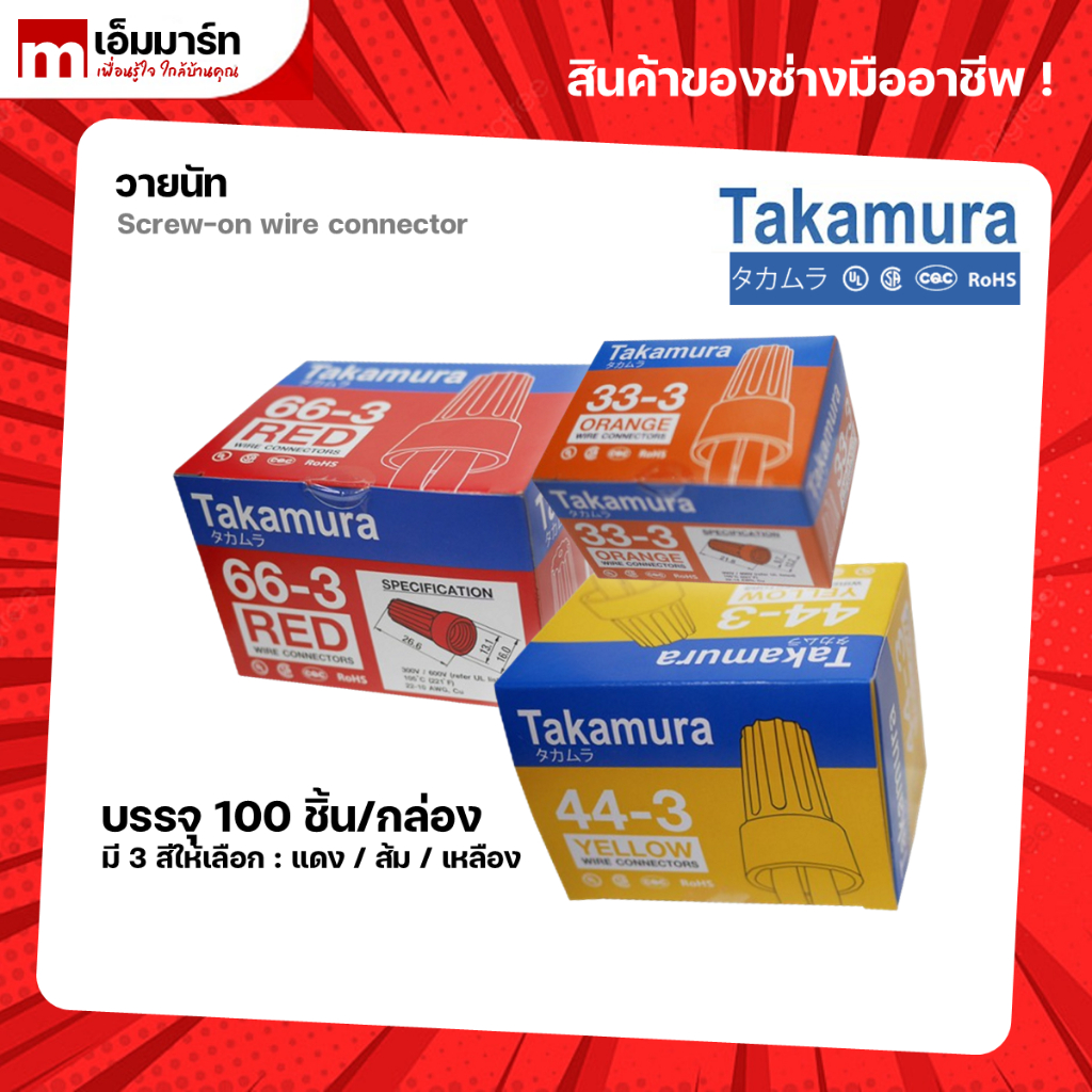 วายนัทจับสายไฟ ไวร์นัท Takamura