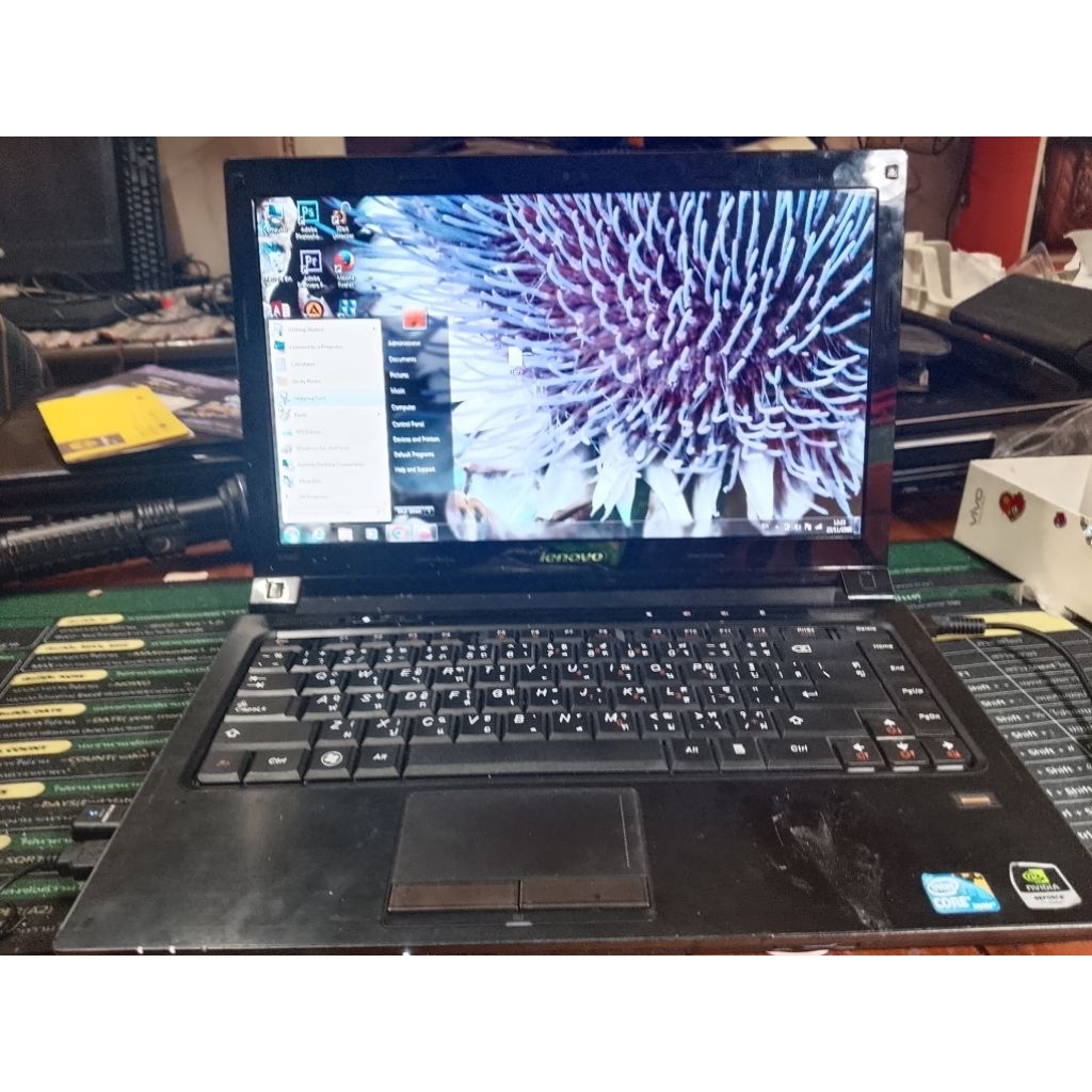 Notebook Lenovo ideapad v460 i3-m380 vga gt310 ram4gb hdd 740gb win7