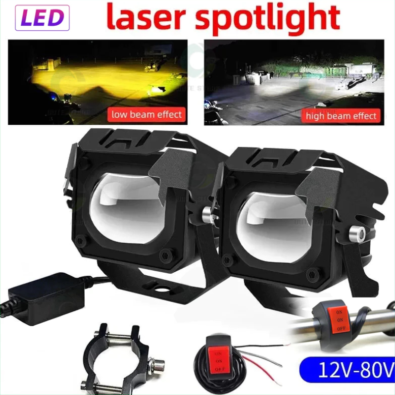 【YH MOTO】ไฟสปอร์ตไลท์ led Car สปอร์ตไลท์ มอเตอร์ไซค์สปอร์ตไลท์ไฟledติดรถยนต์ ไฟสปอร์ตไลท์มอเตอร์ไซค์ ไฟหน้ารถยนต์ LED